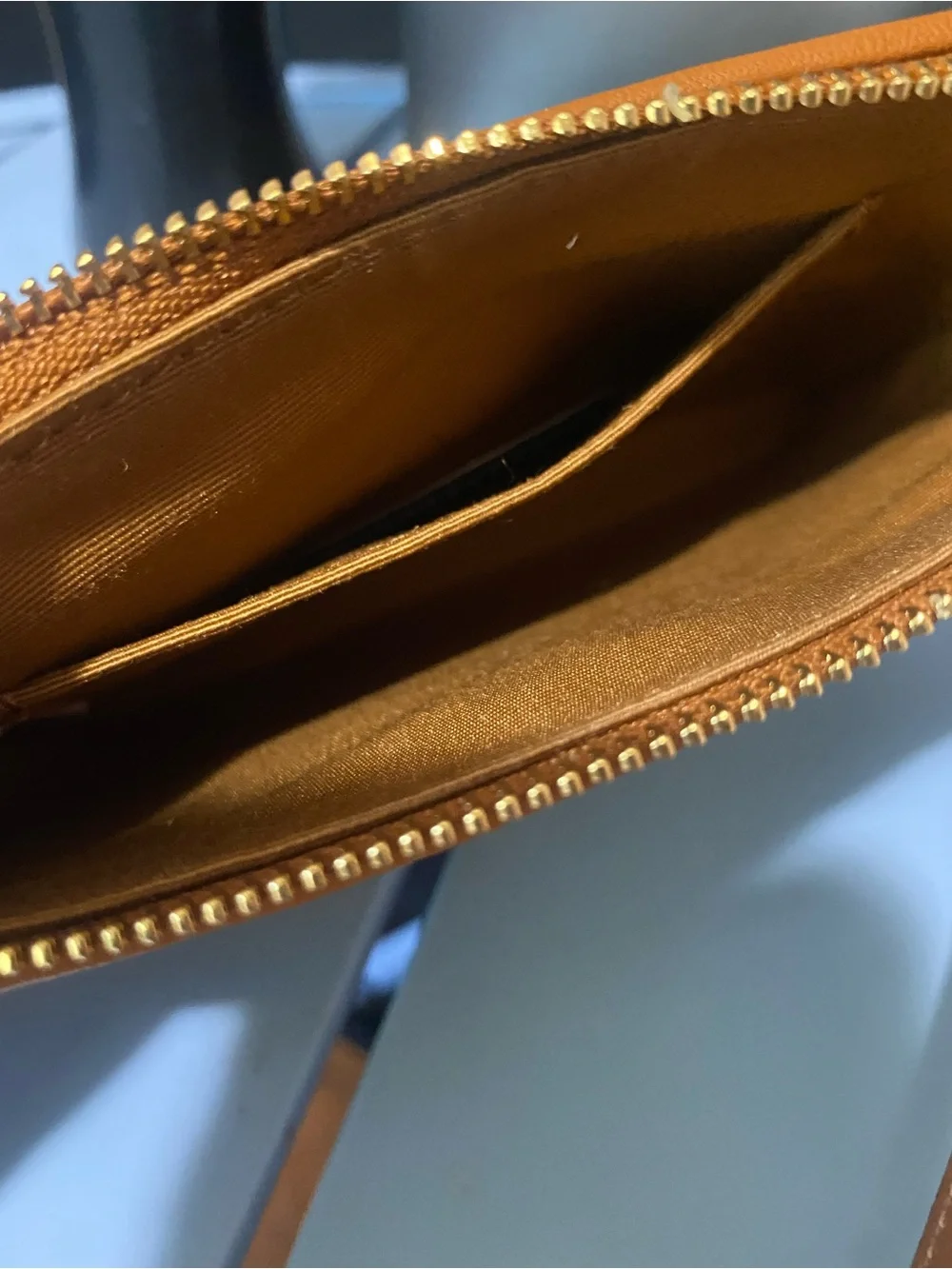 NWT Coach Yellow Plaid Wristlet Wallet